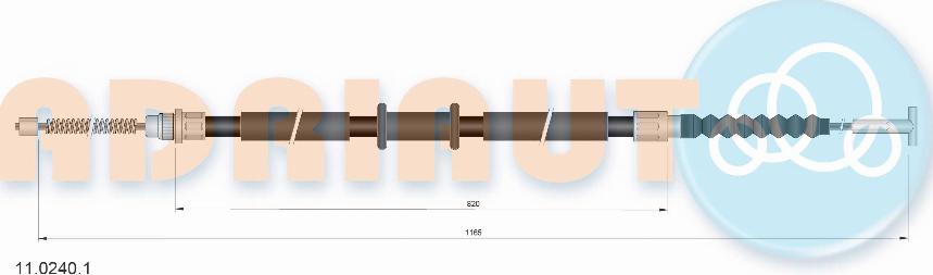 Adriauto 11.0240.1 - Жило, ръчна спирачка vvparts.bg