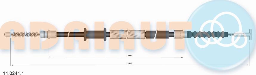 Adriauto 11.0241.1 - Жило, ръчна спирачка vvparts.bg