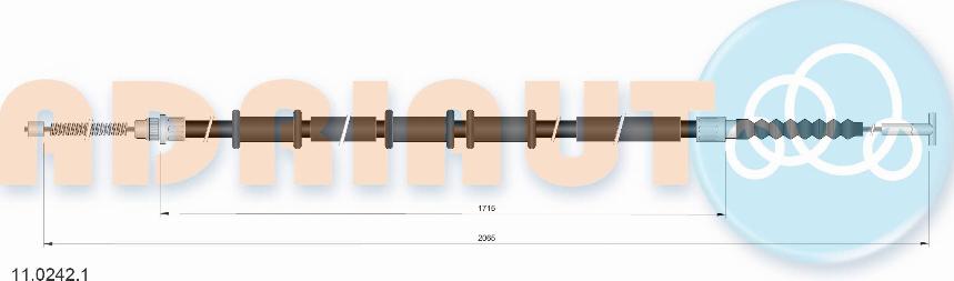 Adriauto 11.0242.1 - Жило, ръчна спирачка vvparts.bg