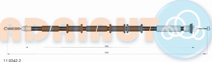 Adriauto 11.0242.2 - Жило, ръчна спирачка vvparts.bg