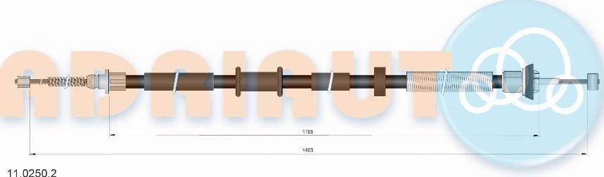 Adriauto 11.0250.2 - Жило, ръчна спирачка vvparts.bg