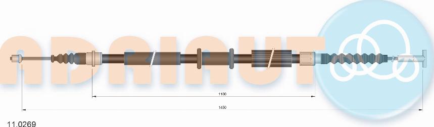 Adriauto 11.0269 - Жило, ръчна спирачка vvparts.bg