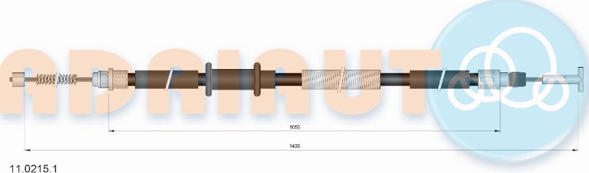 Adriauto 11.0215.1 - Жило, ръчна спирачка vvparts.bg