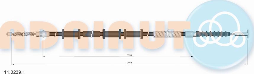 Adriauto 11.0239.1 - Жило, ръчна спирачка vvparts.bg