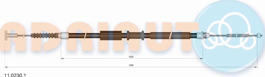 Adriauto 11.0230.1 - Жило, ръчна спирачка vvparts.bg