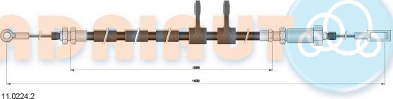 Adriauto 11.0224.2 - Жило, ръчна спирачка vvparts.bg