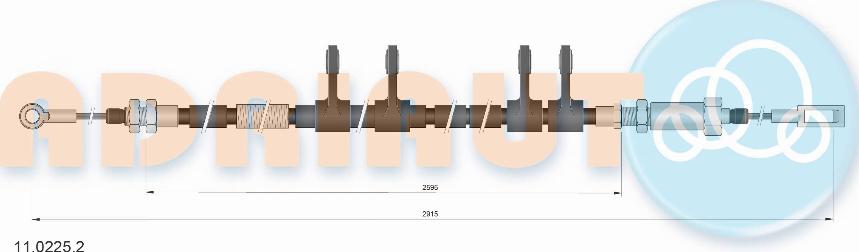 Adriauto 11.0225.2 - Жило, ръчна спирачка vvparts.bg