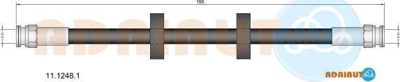Adriauto 11.1248.1 - Спирачен маркуч vvparts.bg