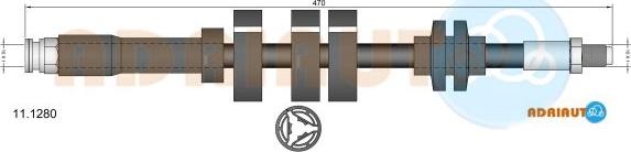 Adriauto 11.1280 - Спирачен маркуч vvparts.bg