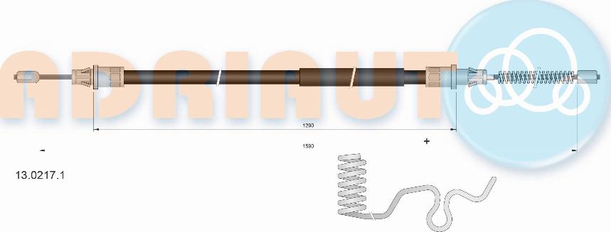 Adriauto 13.0217.1 - Жило, ръчна спирачка vvparts.bg