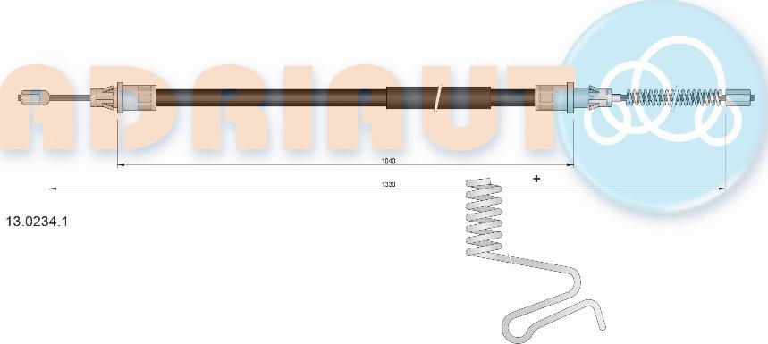 Adriauto 13.0234.1 - Жило, ръчна спирачка vvparts.bg