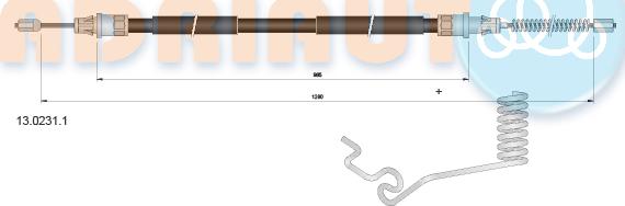 Adriauto 13.0231.1 - Жило, ръчна спирачка vvparts.bg