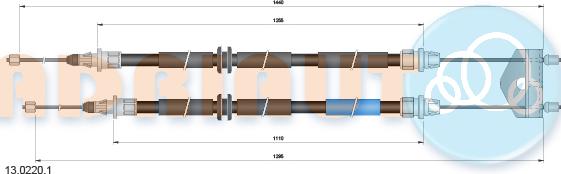 Adriauto 13.0220.1 - Жило, ръчна спирачка vvparts.bg