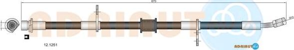 Adriauto 12.1251 - Спирачен маркуч vvparts.bg