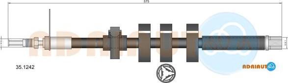 Adriauto 35.1242 - Спирачен маркуч vvparts.bg