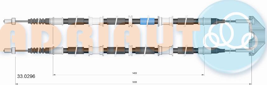 Adriauto 33.0296 - Жило, ръчна спирачка vvparts.bg