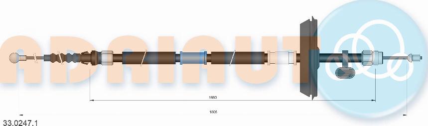 Adriauto 33.0247.1 - Жило, ръчна спирачка vvparts.bg