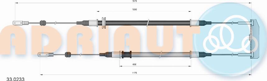 Adriauto 33.0233 - Жило, ръчна спирачка vvparts.bg