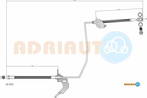 Adriauto 33.1270 - Спирачен маркуч vvparts.bg