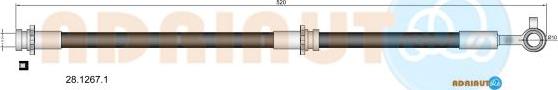 Adriauto 28.1267.1 - Спирачен маркуч vvparts.bg