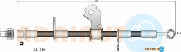 Adriauto 23.1268 - Спирачен маркуч vvparts.bg