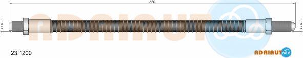 Adriauto 23.1200 - Спирачен маркуч vvparts.bg