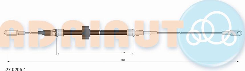 Adriauto 27.0205.1 - Жило, ръчна спирачка vvparts.bg