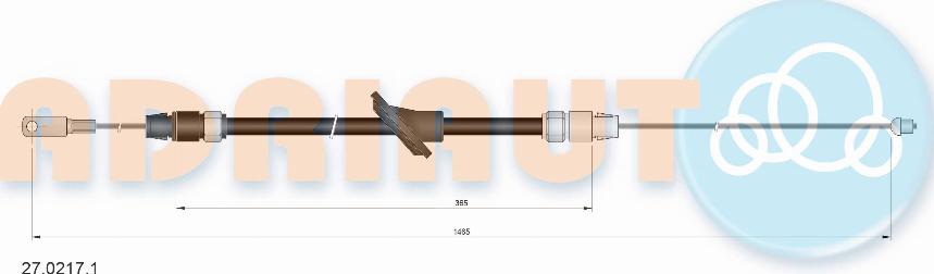 Adriauto 27.0217.1 - Жило, ръчна спирачка vvparts.bg