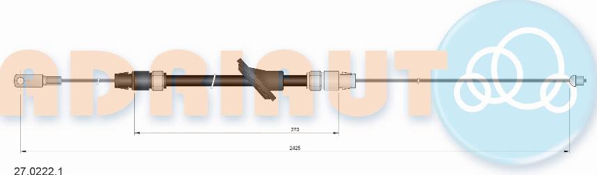 Adriauto 27.0222.1 - Жило, ръчна спирачка vvparts.bg