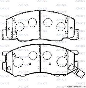 MOPROD MBP1195 - Комплект спирачно феродо, дискови спирачки vvparts.bg