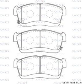 Advics SN910P - Комплект спирачно феродо, дискови спирачки vvparts.bg