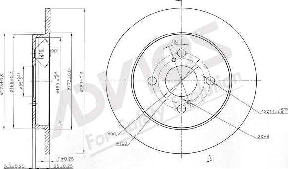 ADVICS-SEA A6R244 - Спирачен диск vvparts.bg