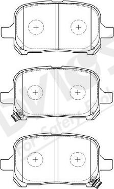 ADVICS-SEA A1N097Y - Комплект спирачно феродо, дискови спирачки vvparts.bg