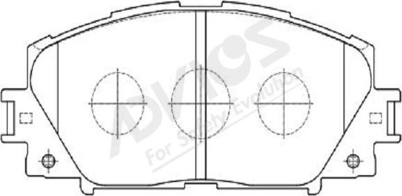 ADVICS-SEA A1N192Y - Комплект спирачно феродо, дискови спирачки vvparts.bg