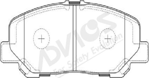 ADVICS-SEA A1N139Y - Комплект спирачно феродо, дискови спирачки vvparts.bg