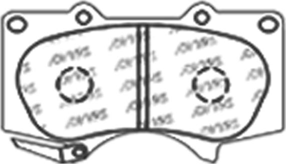 ADVICS-SEA A1N137 - Комплект спирачно феродо, дискови спирачки vvparts.bg