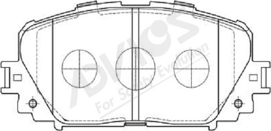 ADVICS-SEA A1N123Y - Комплект спирачно феродо, дискови спирачки vvparts.bg