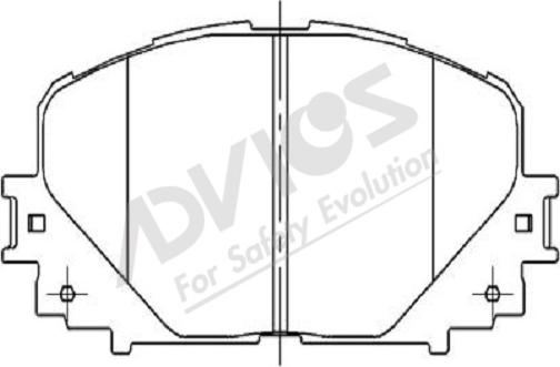 ADVICS-SEA A1N123 - Комплект спирачно феродо, дискови спирачки vvparts.bg