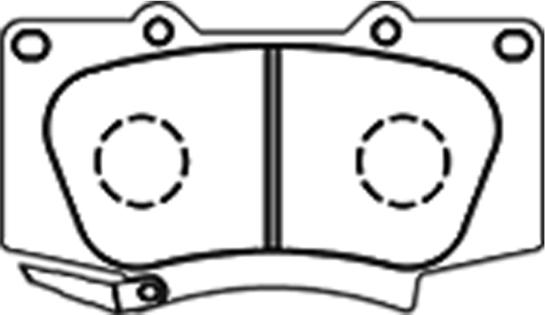 ADVICS-SEA A1N247 - Комплект спирачно феродо, дискови спирачки vvparts.bg