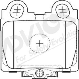 ADVICS-SEA A2N099Y - Комплект спирачно феродо, дискови спирачки vvparts.bg