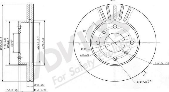 ADVICS-SEA B6F498 - Спирачен диск vvparts.bg