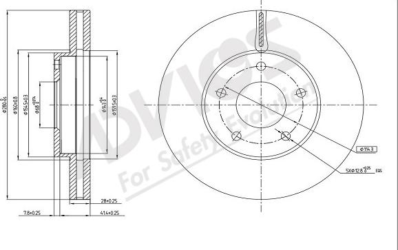 ADVICS-SEA B6F364 - Спирачен диск vvparts.bg