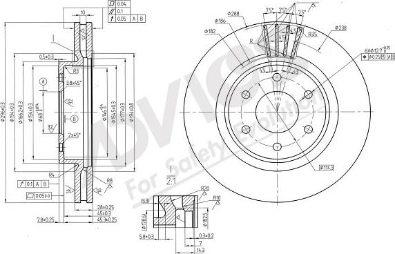 ADVICS-SEA B6F241 - Спирачен диск vvparts.bg