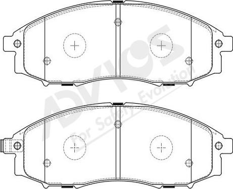 ADVICS-SEA B1N218Y - Комплект спирачно феродо, дискови спирачки vvparts.bg