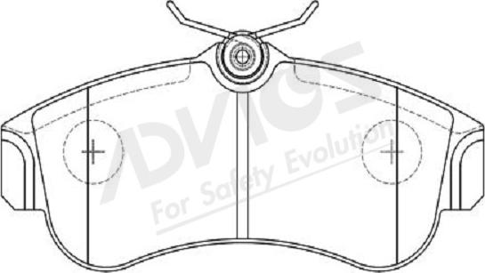 ADVICS-SEA B1N229Y - Комплект спирачно феродо, дискови спирачки vvparts.bg