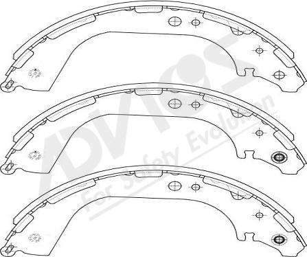 ADVICS-SEA B8N005Y - Комплект спирачна челюст vvparts.bg