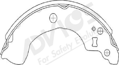 ADVICS-SEA B8N006Y - Комплект спирачна челюст vvparts.bg