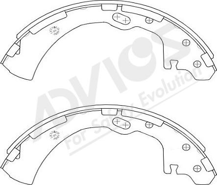 ADVICS-SEA B8N003Y - Комплект спирачна челюст vvparts.bg