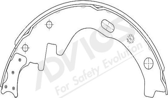 ADVICS-SEA B8N002Y - Комплект спирачна челюст vvparts.bg