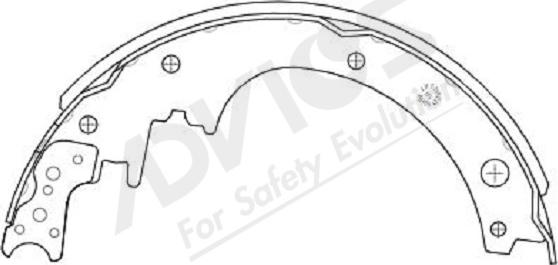 ADVICS-SEA B8N013Y - Комплект спирачна челюст vvparts.bg